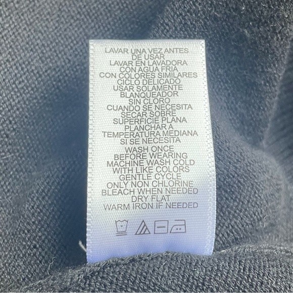 Narciso Rodriguez Colorblock Turtleneck Sweater Dress Black Cream Size Large - Picture 10 of 11